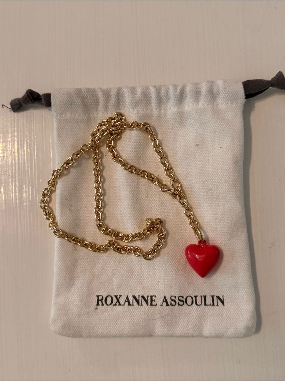 Roxanne Assoulin Puffy Heart Necklace